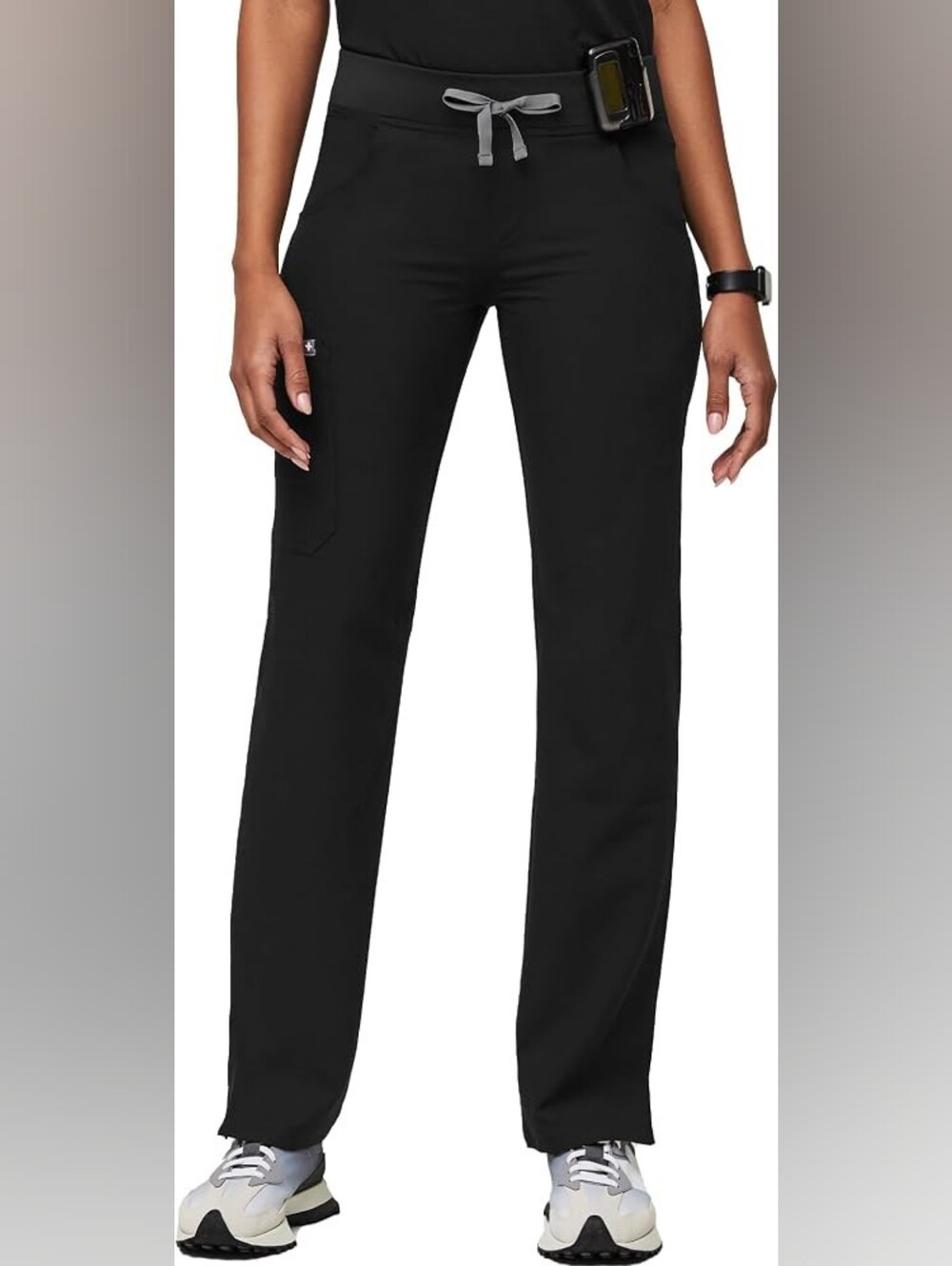 Figs Kade Cargo Scrub Pants - Black
